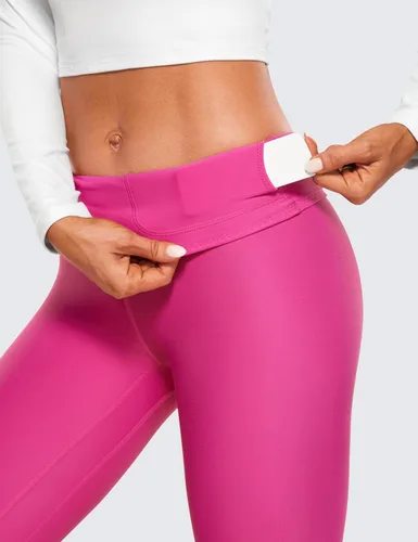 Miniatura 4 de CRZ YOGA Leggings térmicos con forro polar para mujer de 28 pulgadas, pantalones de senderismo cálidos para invierno, pantalones de yoga de cintura