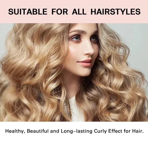 Miniatura 5 de 3 juegos/6 rizadores de cabello sin calor, sin calor, para rizos sin calor con gorras para el cabello, diadema suave sin calor para cabello largo