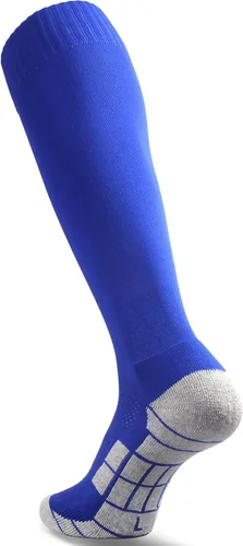 Miniatura 20 de CWVLC - Calcetines de fútbol (1/3/5 pares) calcetines altos hasta la rodilla, para deportes de equipo, para adultos, jóvenes y niños