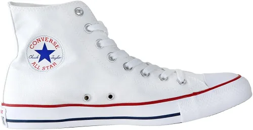 Miniatura 2 de Converse - Tenis Chuck Taylor All Star de cuero de alta calidad, de tobillo alto, para niño, blanco (Optical White)