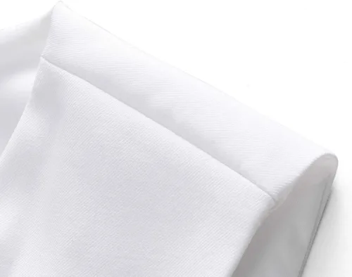 Miniatura 4 de UNINUKOO Chaleco de traje para hombre, ajustado, vestido formal, chaleco casual de cuatro botones, chaleco de traje de esmoquin