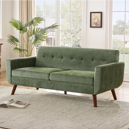 Miniatura 17 de Tbfit Sofá en Forma de L, Sofás Seccionales Modernos de Mediados de Siglo de 80" de Ancho, Sofás de 3 Plazas con Chaise Lounge Amplio, Sofá Beige