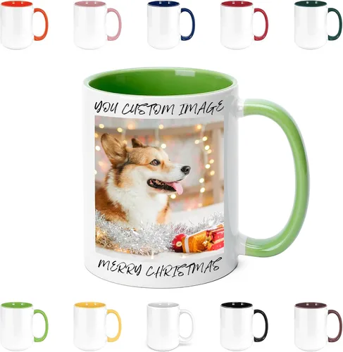 Miniatura 9 de Taza de café personalizada con texto y foto, taza personalizada, ideas únicas, regalos para hombres, mujeres, mamá, papá, novia, novio, amigo, Negro