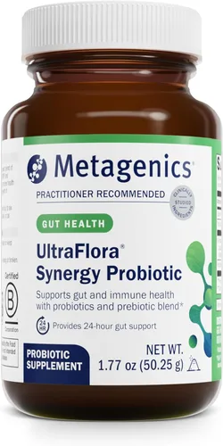 Metagenics UltraFlora Synergy - Probióticos en polvo - Probiótico ultra flora - para la salud inmunológica y apoyo digestivo* - Sin OMG - Sin gluten