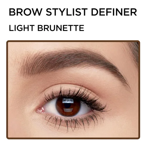 Miniatura 4 de L'Oreal Paris - Maquillaje para cejas Stylist Definer, Lápiz impermeable para cejas, Lápiz mecánico ultra fino, dibuja pequeños pelos de cejas