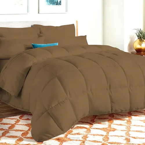 Miniatura 15 de Juego de cama en una bolsa de 8 piezas de tamaño individual – Juego de edredón de 500 GSM con ajuste profundo de 15 pulgadas, plano, falda de cama