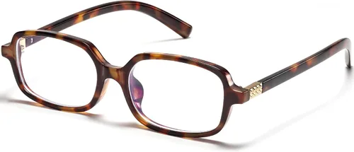 Miniatura 9 de Lentes retro rectangulares con bloqueo de luz azul para mujer, anteojos falsos de los años 90, anteojos de computadora Y2K de moda con marco