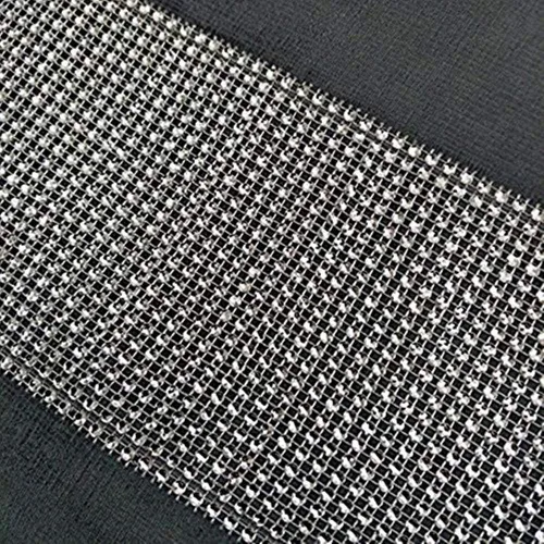 Miniatura 3 de Camino de mesa de 13 x 72 pulgadas con tira de diamantes y borlas (gris)
