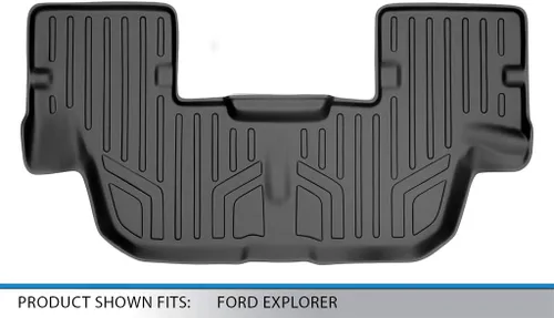 Miniatura 3 de MAXFLOORMAT - Tapete para piso de Ford Explorer (2011-2017) para Tercera fila (de color negro)