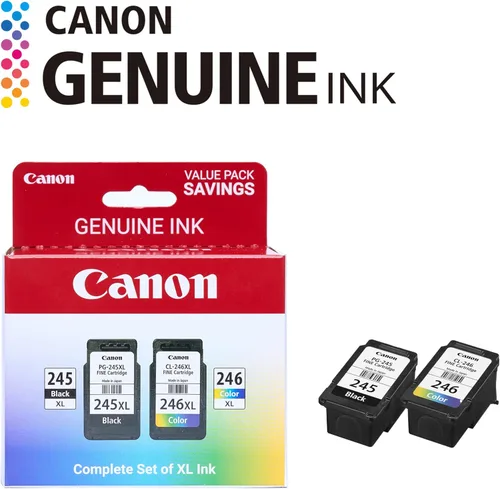 Miniatura 2 de Canon Paquete económico de tinta original PG-245 XL/CL-246 XL (2 cartuchos), compatible con iP2820, MG2420/2924/2920/3020/2522/2525, MX492