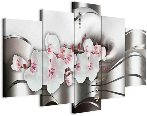 Miniatura 26 de Lienzo decorativo con impresión artística de diseño de orquídea de Artgeist Orquídea #01