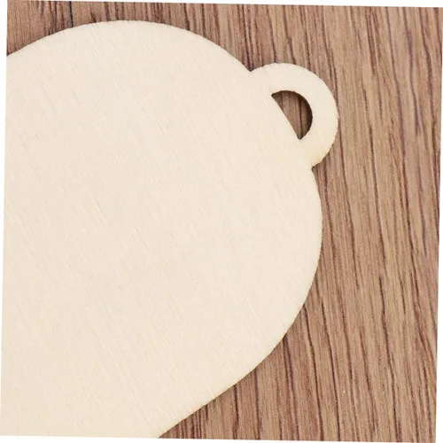 Miniatura 6 de 20 adornos de campana de árbol de Navidad, formas de madera para manualidades, adornos colgantes de madera, adornos colgantes de madera, adornos