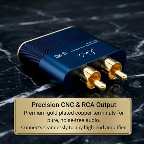 Miniatura 3 de Slash Receptor de audio Bluetooth de 6 alta resolución para estéreo doméstico, adaptador inalámbrico audiófilo con ESS Quad DAC (ES9219), entrada