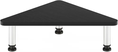 Miniatura 6 de Furinno Turn-N-Tube - Soporte elevador para monitor de esquina con tubos de acero inoxidable, Americano