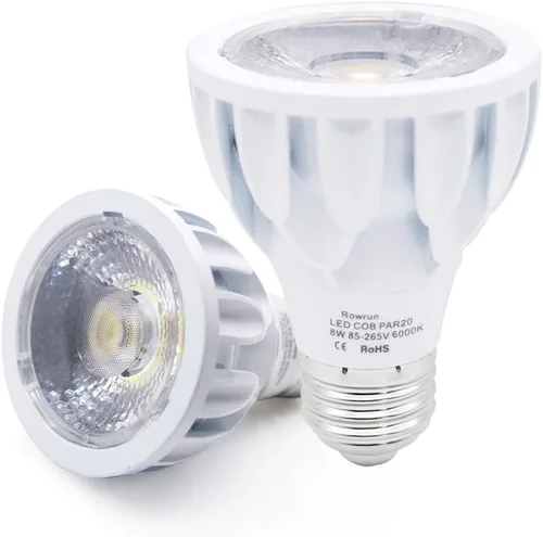 Miniatura 10 de PAR20 Bombilla LED de 12 W, regulable, 3000 K, blanco suave, foco COB ángulo de haz de 24°, base E26 para iluminación empotrada, campana extractora
