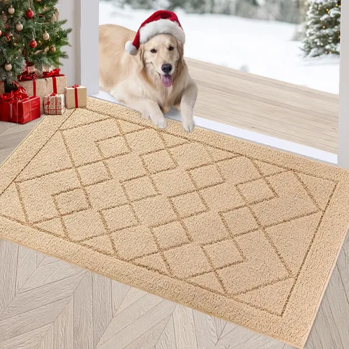 Miniatura 16 de REFETONE Tapete para interiores, tapete para puerta trasera o delantera de 20 x 32 pulgadas, felpudo, parte trasera de goma, antideslizante