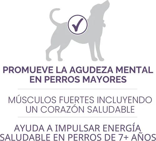 Miniatura 4 de Purina ONE Alimento seco para perros adultos de raza grande, alto contenido en proteína, fórmula Plus Vibrant Maturity Adult 7 Plus - Bolsa de 8