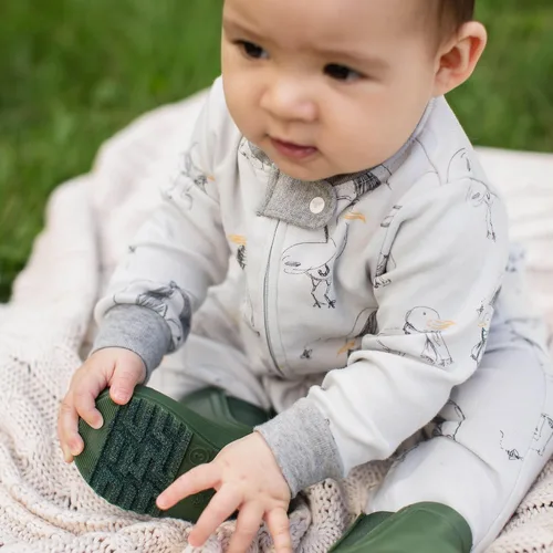 Miniatura 77 de Burt's Bees Baby - Pijama de una pieza para bebé, mameluco para dormir y jugar, algodón 100% orgánico, cremallera frontal