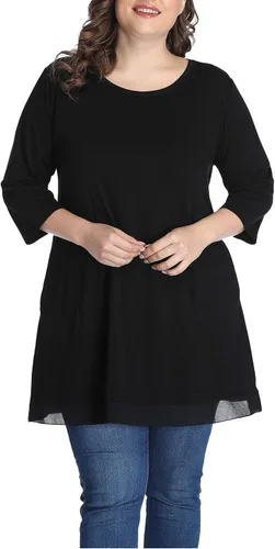 Miniatura 2 de Shiaili - Blusas de tallas grandes para mujeres, camisetas tipo túnica largas para combinar con leggings