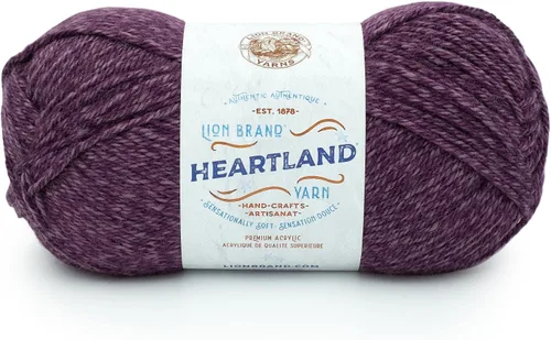 Miniatura 82 de Lion Brand Yarn Heartland Yarn - Hilo multicolor para tejer, tejer y tejer, paquete de 3, color congaree