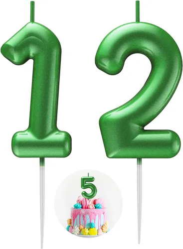 Miniatura 165 de Velas número 2 arcoíris con número 3D de feliz cumpleaños para decoración de fiesta de pastel de cumpleaños, suministros de celebración