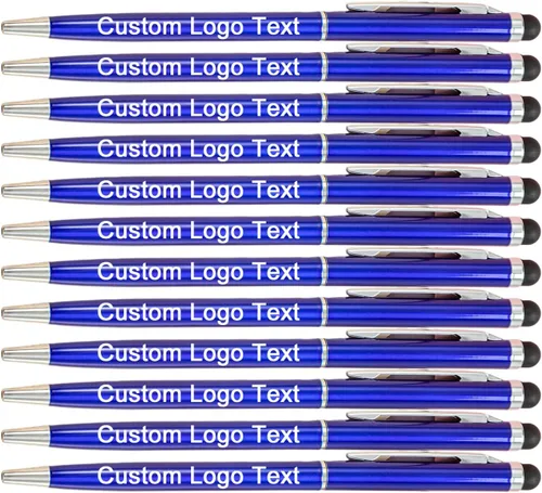 Miniatura 13 de Bolígrafos personalizados con nombre, icono, logotipo, texto, bolígrafo personalizado con lápiz capacitivo para iglesia de negocios, 100
