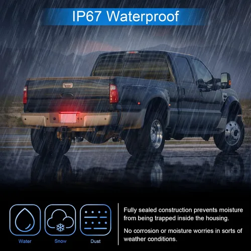 Miniatura 6 de Barra de luz de marcha para puerta trasera LED SHINEFIT Compatible con F350 F450 F550 Super Duty Truck de rueda doble 1999-2016, luz de repuesto