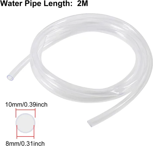 Miniatura 3 de Paquete de 2 motores sumergibles de bomba de agua de CC de cabeza alta para estanque, acuario, fuente de pecera 10L/Min 600L/H DC 24V 1.2A con tubo