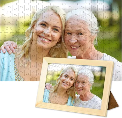 Miniatura 12 de ATOOZ Rompecabezas personalizados de 35 piezas, rompecabezas de madera personalizado de fotos, rompecabezas personalizado con imagen personalizada