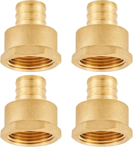 Miniatura 8 de Accesorios Pex de latón sin plomo de 1/2 pulgada, adaptador hembra de 1/2 Pex, adaptador roscado hembra PEX 1/2 "x 1/2" NPT hembra, 1/2 pulgada Pex