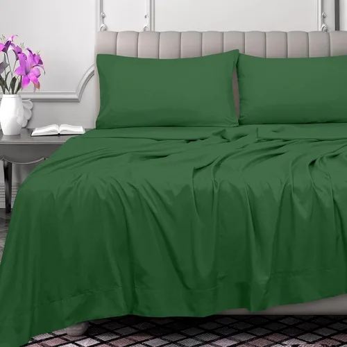 Miniatura 2 de Royale Linens Sábana encimera de 300 hilos de 100 % algodón peinado de fibras largas, súper suave, sábanas encimera, la sábana encimera