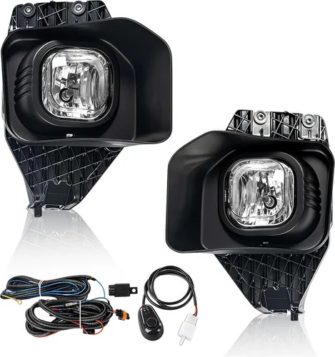 Miniatura 29 de G-PLUS Faros antiniebla con bombillas para el lado del conductor y el pasajero, transparente compatible con Toyota Tundra