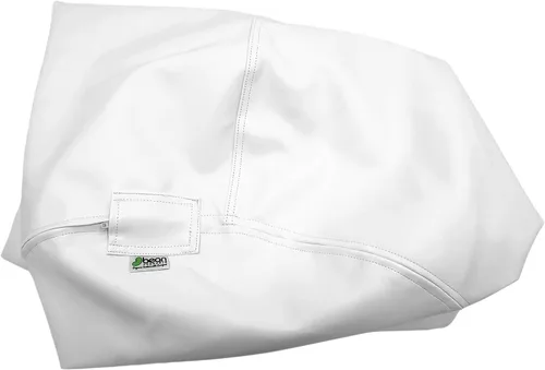 Miniatura 32 de Puf grande de vinilo marino – Puf impermeable para barcos y piscinas – con cuentas de poliestireno y silla rellena de espuma CertiPUR para adultos