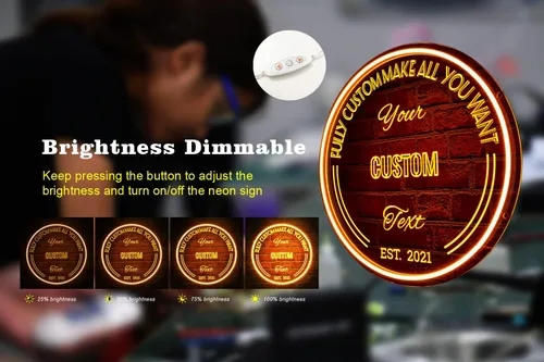 Miniatura 6 de Letrero de neón personalizado, letrero LED personalizado con nombre, decoración de pared de acrílico, para el hogar, dormitorio, boda, cumpleaños