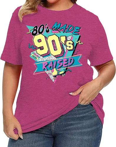 Miniatura 2 de Camisa Made Me de los años 80 Baby 90 para mujer, tallas grandes, trajes de los años 90, camisetas retro de los años 80