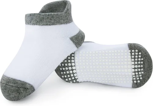 Miniatura 4 de 12 pares de calcetines antideslizantes para bebés con suela antideslizante para bebés recién nacidos niños y niñas
