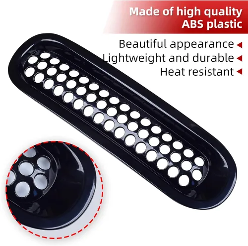 Miniatura 3 de AggAuto Insertos para Parrilla Compatibles con Jeep Wrangler JK JKU 2007 2008 2009 2010 2011 2012 2013 2014 2015 2016 2017, Accesorios de Cobertura