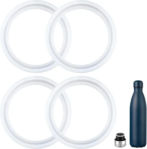 4 Pack Silicone Sealing Rings - Replacement Gasket for Swell, Mollcity, Mira and Iron °Flask Retro Cola - Shape Sport Insulated Water Bottles