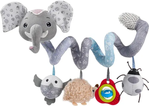 Miniatura 10 de Jollybaby Juguetes para cochecito de cuna y asiento de automóvil para bebé de 0 a 12 meses, juguetes sensoriales colgantes para el tiempo de barriga