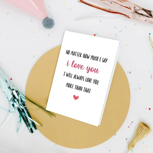 Miniatura 4 de Nchigedy Tarjeta romántica del día de San Valentín para novio, novia, marido, esposa, dulce tarjeta de aniversario para él y ella, tarjeta de amor