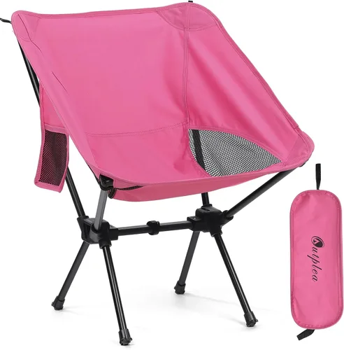 Miniatura 15 de Silla de camping portátil plegable, silla de senderismo ligera y compacta, silla de playa para adultos, azul