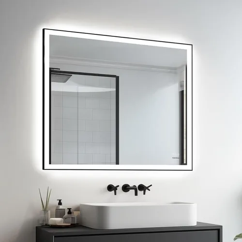 Miniatura 10 de Espejo de baño LED de 24 x 32 pulgadas con luces – antiniebla, regulable, retroiluminado e iluminado frontalmente, espejo de tocador iluminado