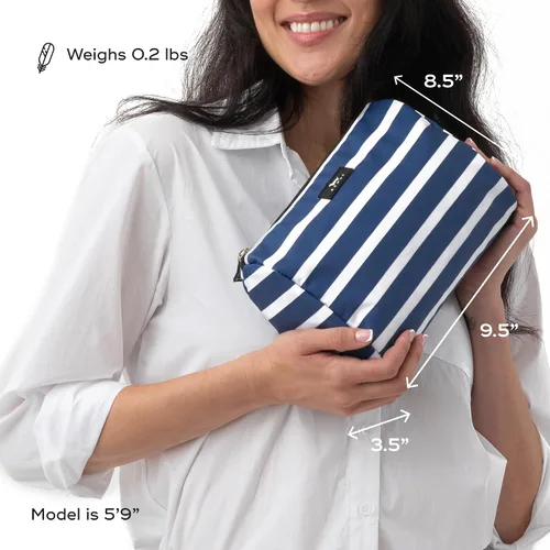 Miniatura 4 de SCOUT Packin' Bolsa de maquillaje térmica, gran bolsa de aseo y maquillaje resistente al agua para mujeres, con cierre de cremallera