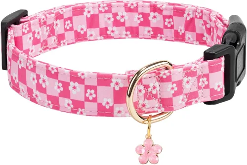 Miniatura 11 de Collares para perros con hebilla ajustable para lindas, hembras, hembras, hembras, machos, collar especial suave y elegante para perros con diseño