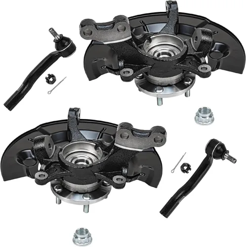 Miniatura 112 de Detroit Axle - Nudos de dirección delanteros de 2.5L de 2 piezas para Toyota 12-17 Camry, 2 nudos de dirección y conjunto de rodamiento de rueda