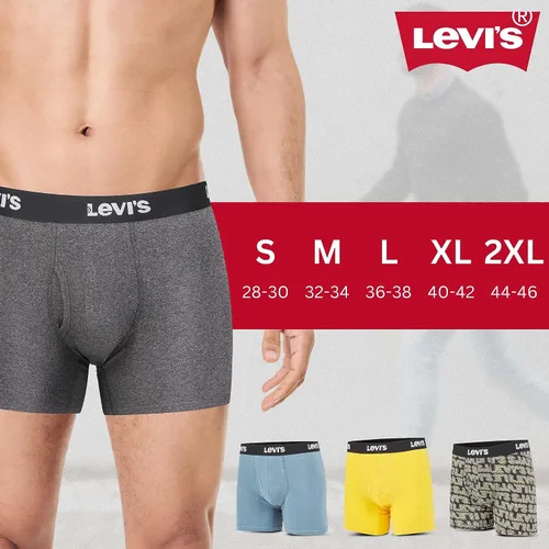 Miniatura 6 de Levi's Calzoncillos tipo bóxer transpirables y elásticos para hombre, paquete de 4
