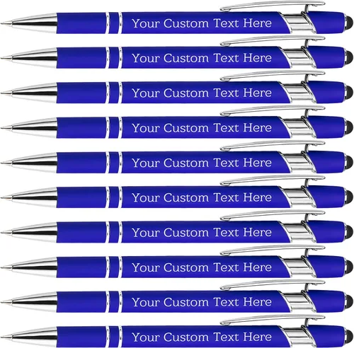 Miniatura 44 de Bolígrafos personalizados personalizados con grabado gratuito a granel con mensaje de nombre, bolígrafos personalizados para negocios, oficina