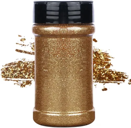 Miniatura 18 de TORC Purpurina fina roja de 1 libra y 16 onzas de purpurina en polvo para vasos, resina para manualidades, slime, cosméticos, pintura de uñas, Rojo