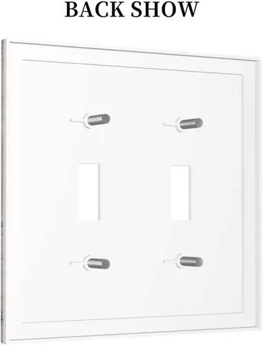 Miniatura 496 de Placa Decorativa de Pared de Granja Rústica con Cuerno de Madera para Puerta de Granero 1 Banda Duplex Cubiertas de Toma Eléctrica Soltera