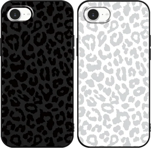 Miniatura 14 de Paquete de 2 Fundas de Teléfono Bonitas con Estampado de Guepardo para Apple iPhone 13 Pro Max de 6.7 Pulgadas, Fundas de Diseño